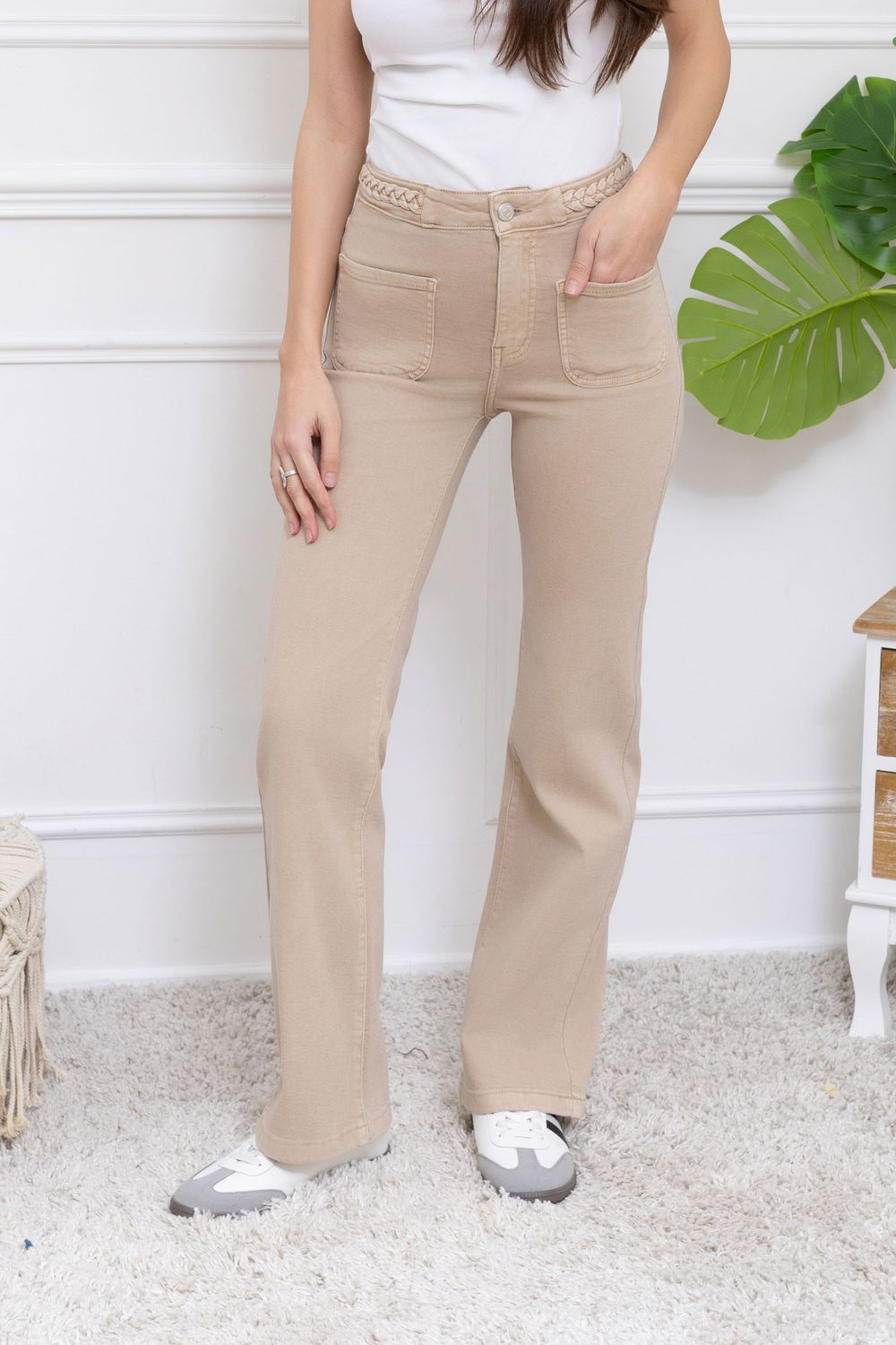 Folyrose wide leg - Nude