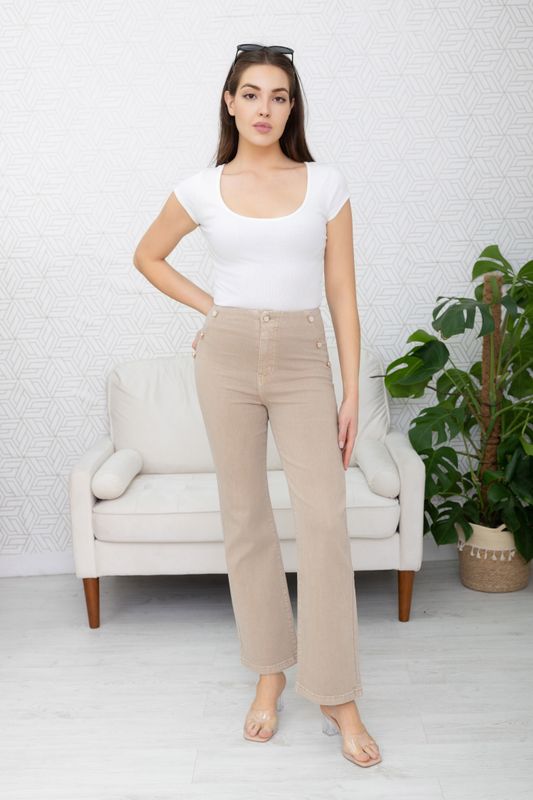 Folyrose wide leg - nude