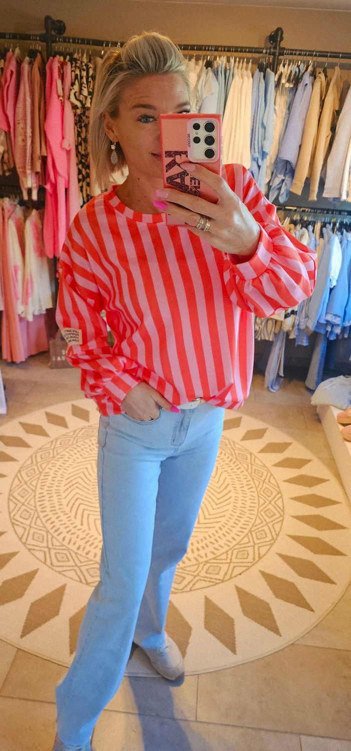 Sweater Wally - roos / oranje