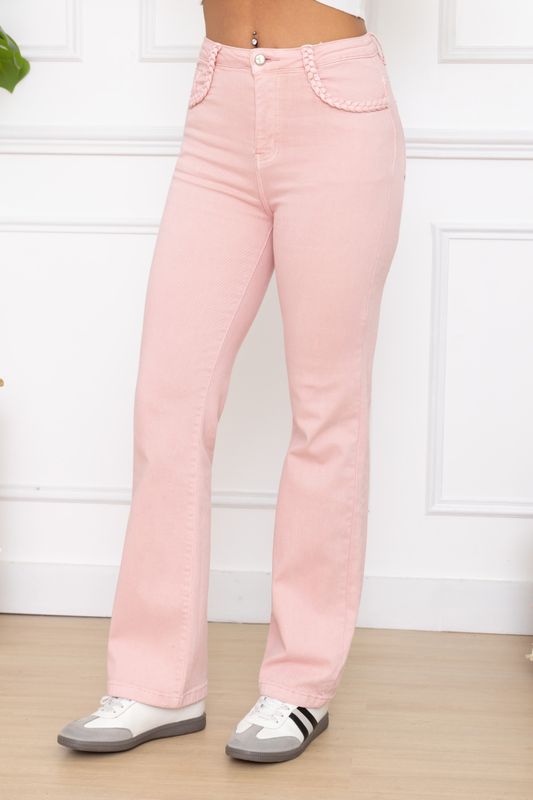 Folyrose wide leg - Roos