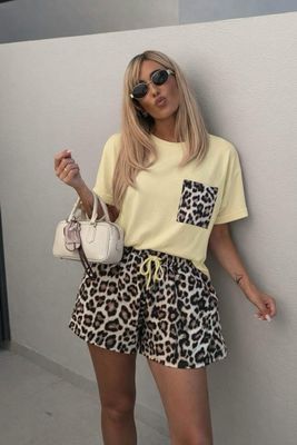 Set broek en t-shirt tijger - Geel