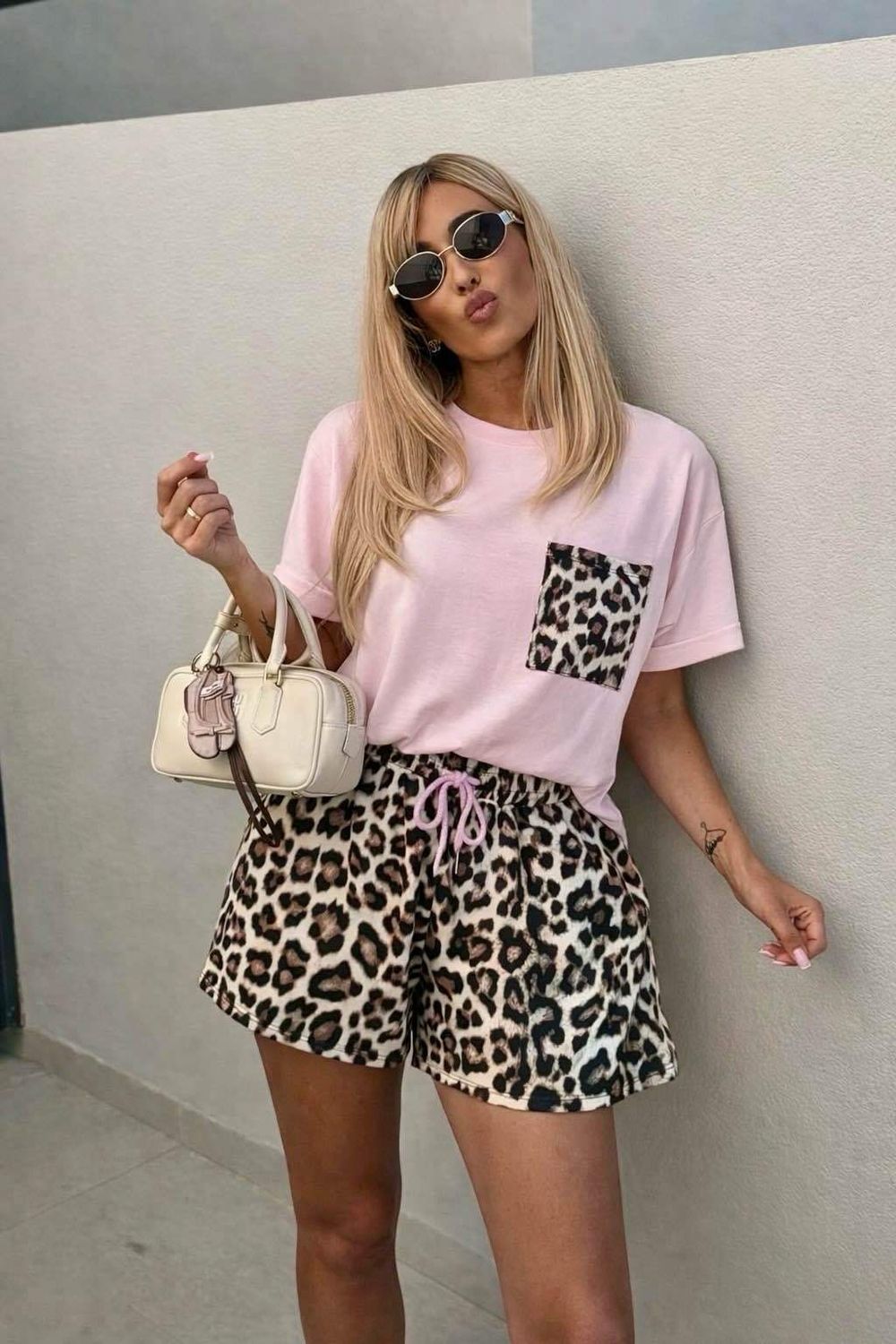 Set broek en t-shirt tijger - Roos