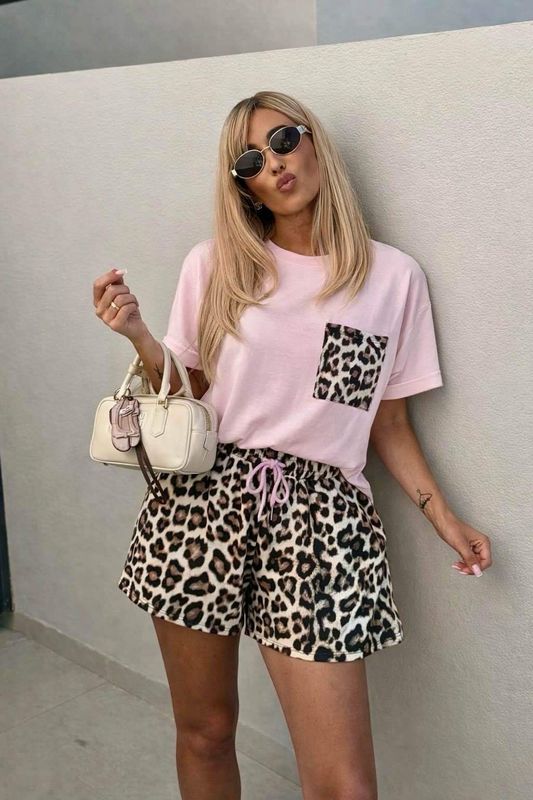 Set broek en t-shirt tijger - Roos