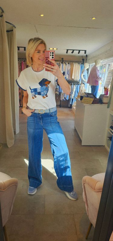 T-shirt Fox - Donker blauw