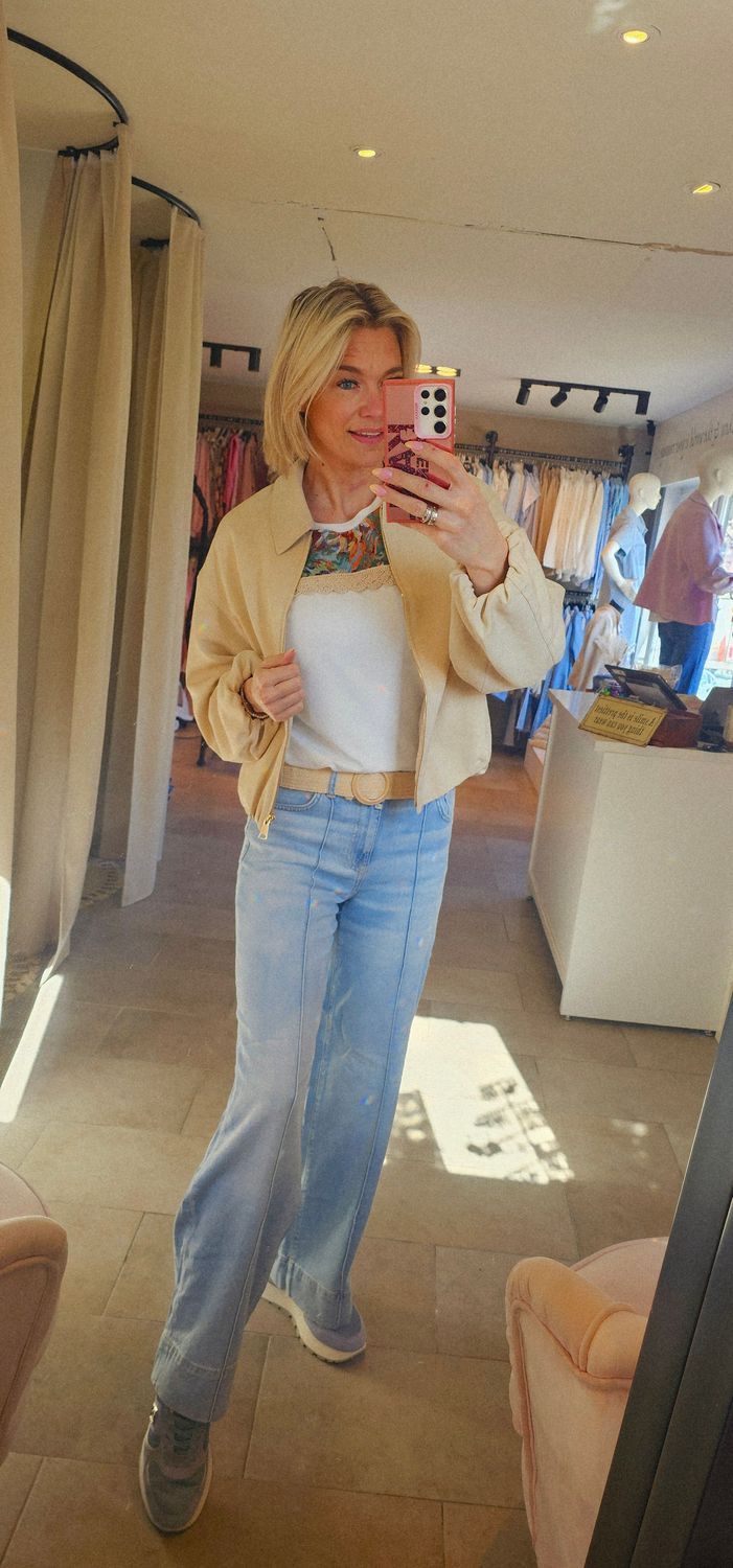 Bomber jas - Brenda Beige