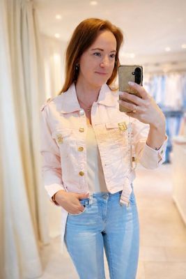 Jeans jas Sunny - Roos