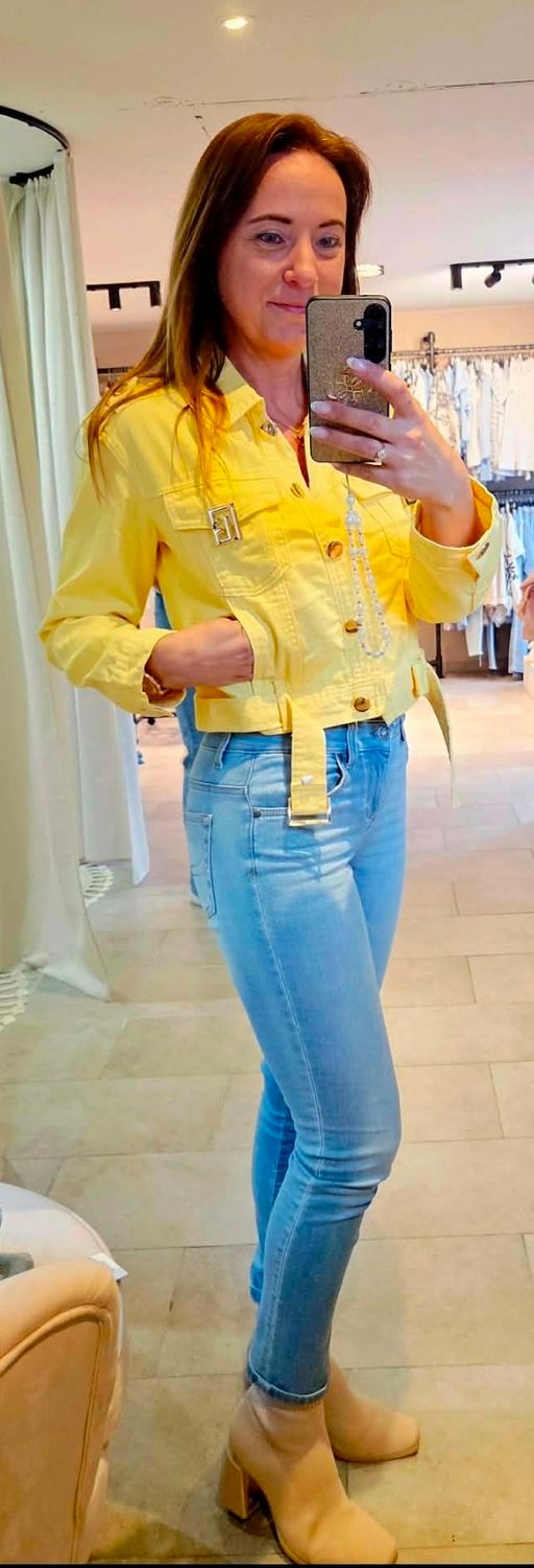 Jeans jas Sunny - Geel