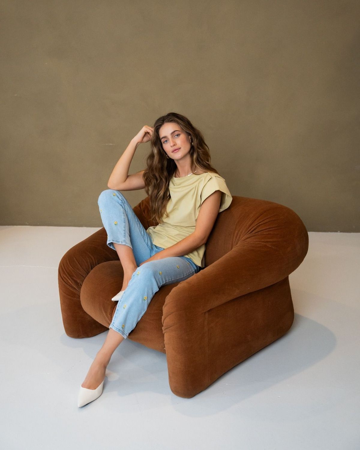 Redial mom jeans - bloem