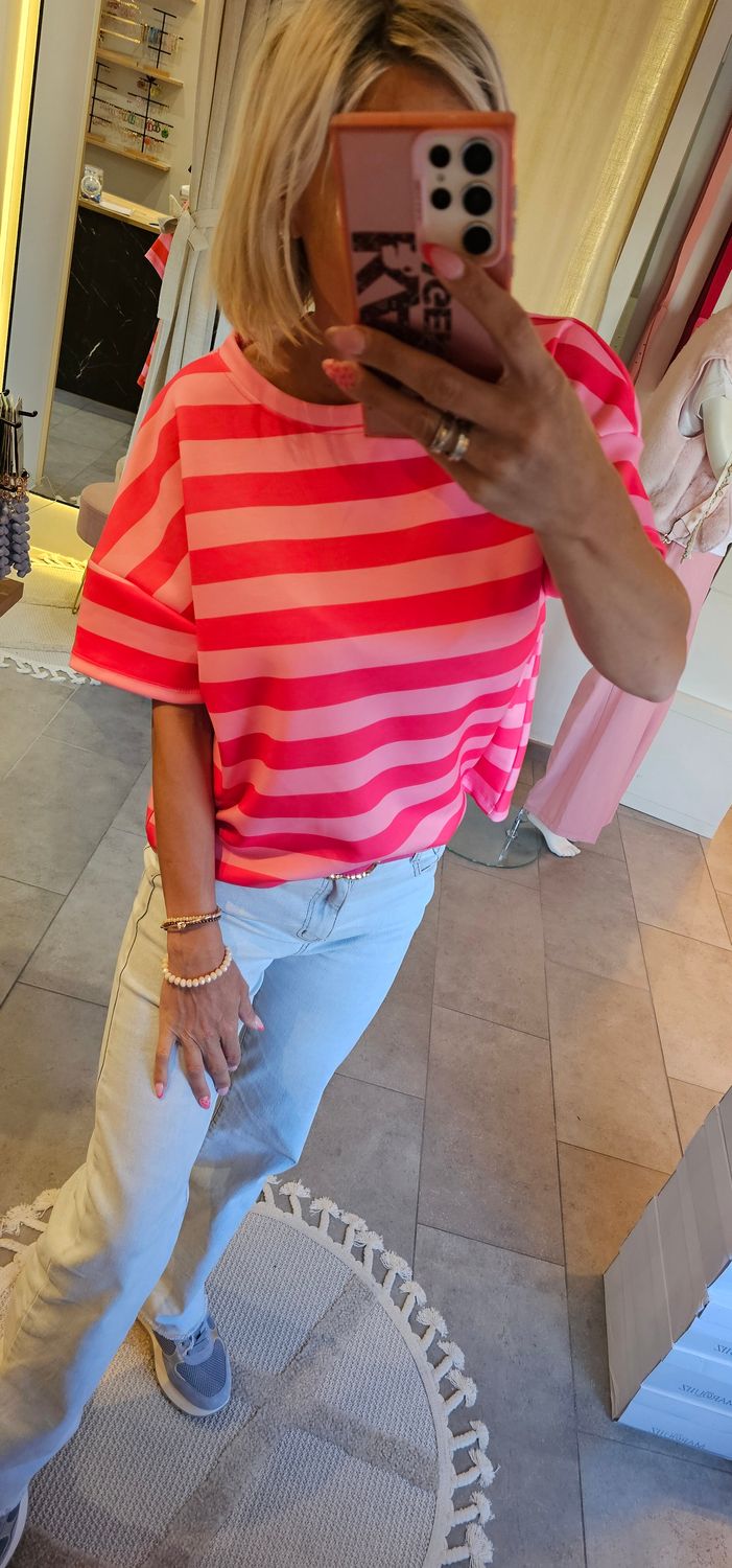 T-shirt Dally roos/fushia