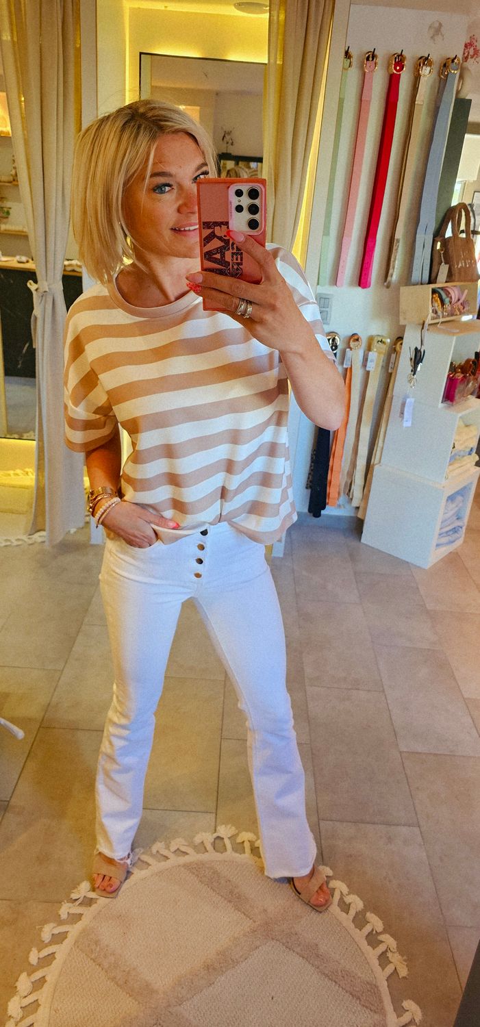 T-shirt Dally Wit/ beige