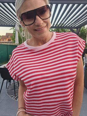 Dally strass - Rood