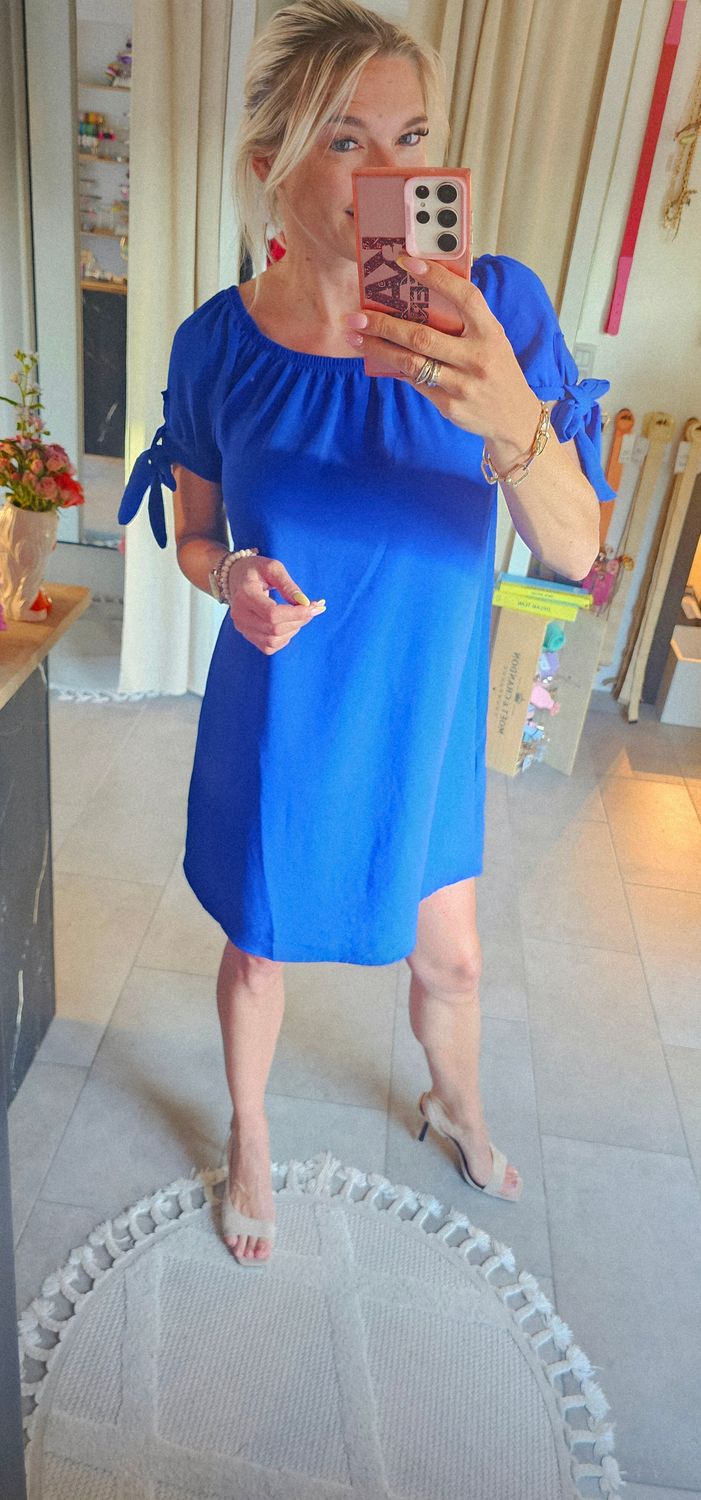 Kleed Toya - Cobalt blauw