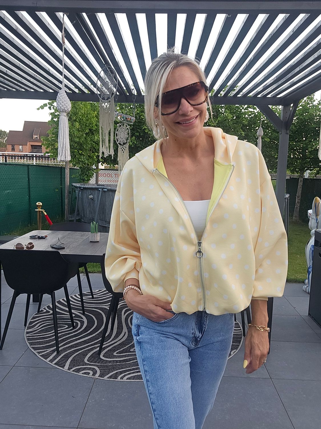 Bomber jas Marie geel