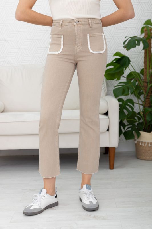 Folyrose cropped  - Beige