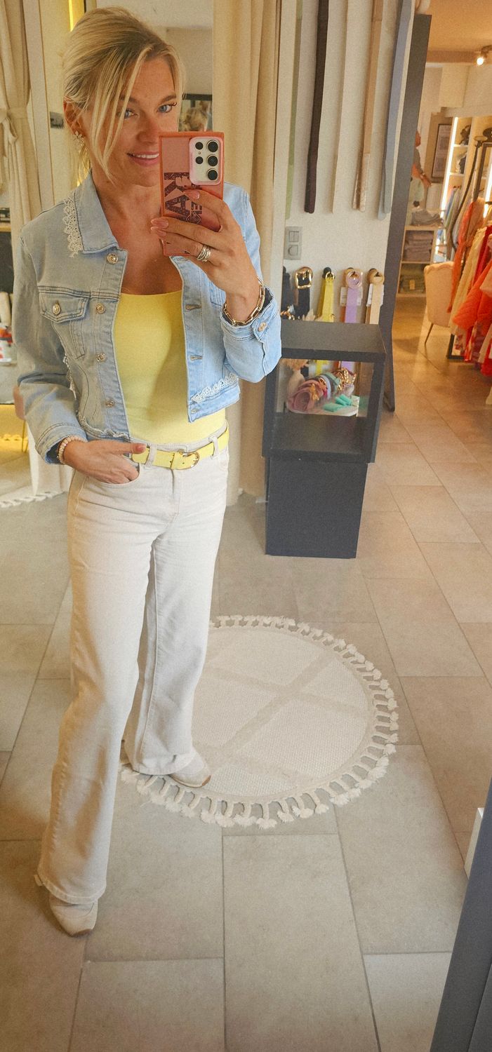 Folyrose jeansjas