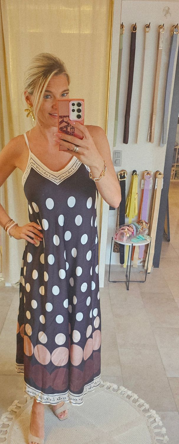 Kleed Ibiza zwart dots