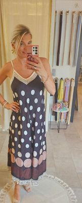 Kleed Ibiza zwart dots