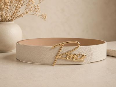 RMC riem leder - beige