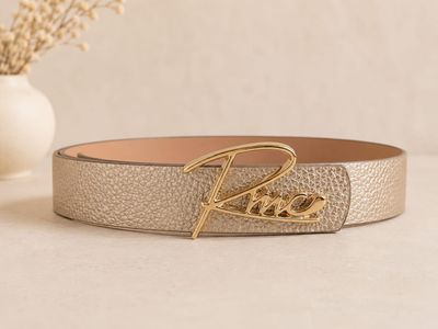 RMC riem leder - goud