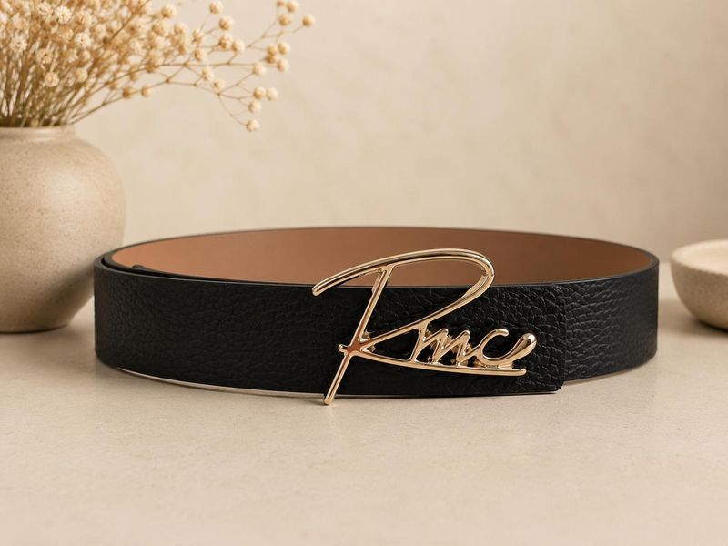 RMC riem leder - zwart