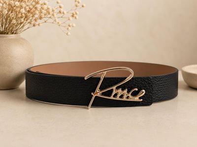 RMC riem leder - zwart