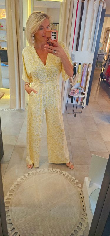 Jumpsuit Delphine - Geel