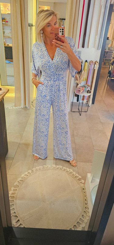 Jumpsuit Delphine - Blauw