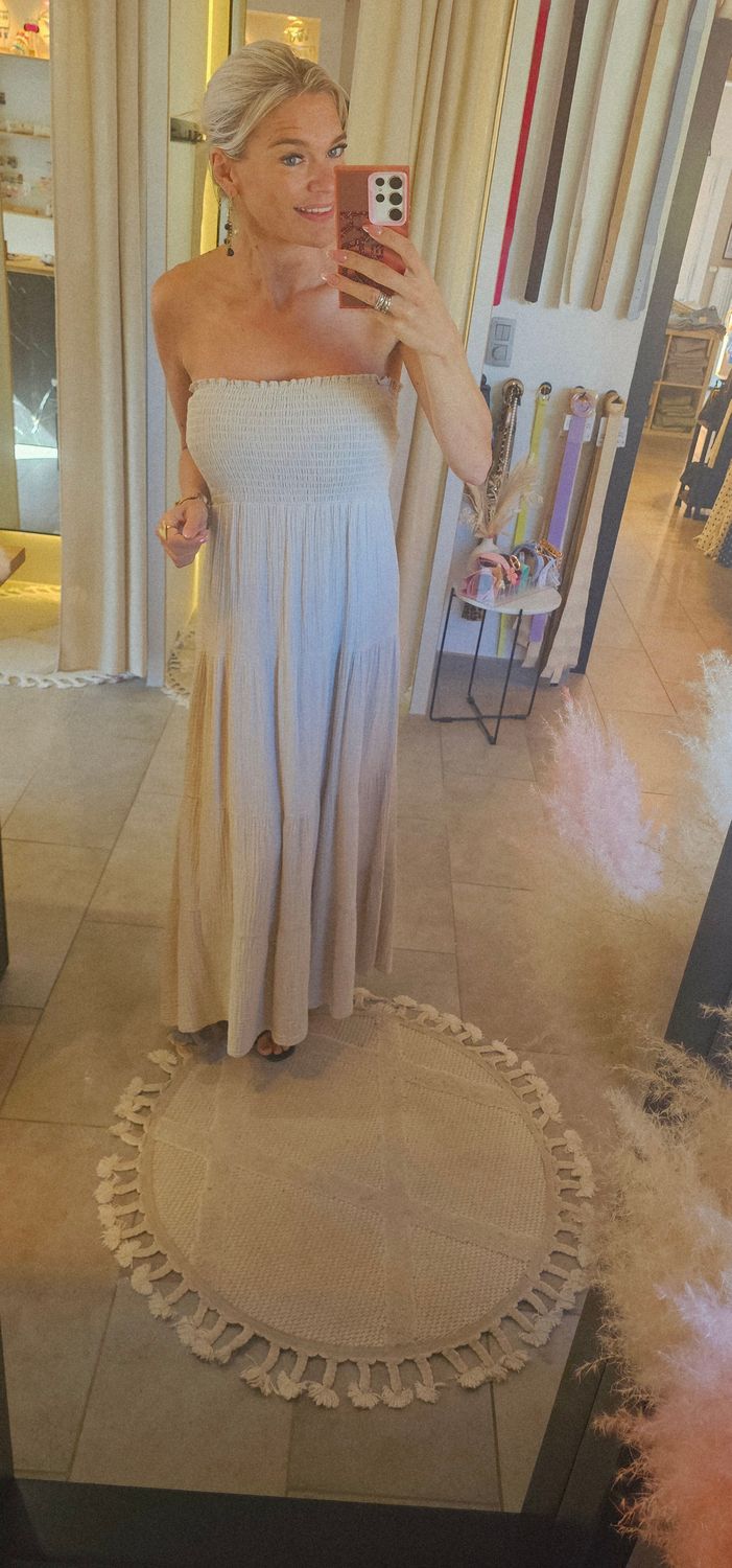 Kleed Tetra bustier beige