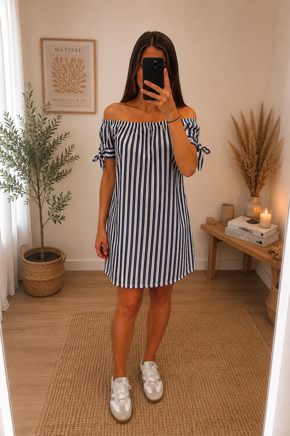 Kleed Toya stripes - Blauw