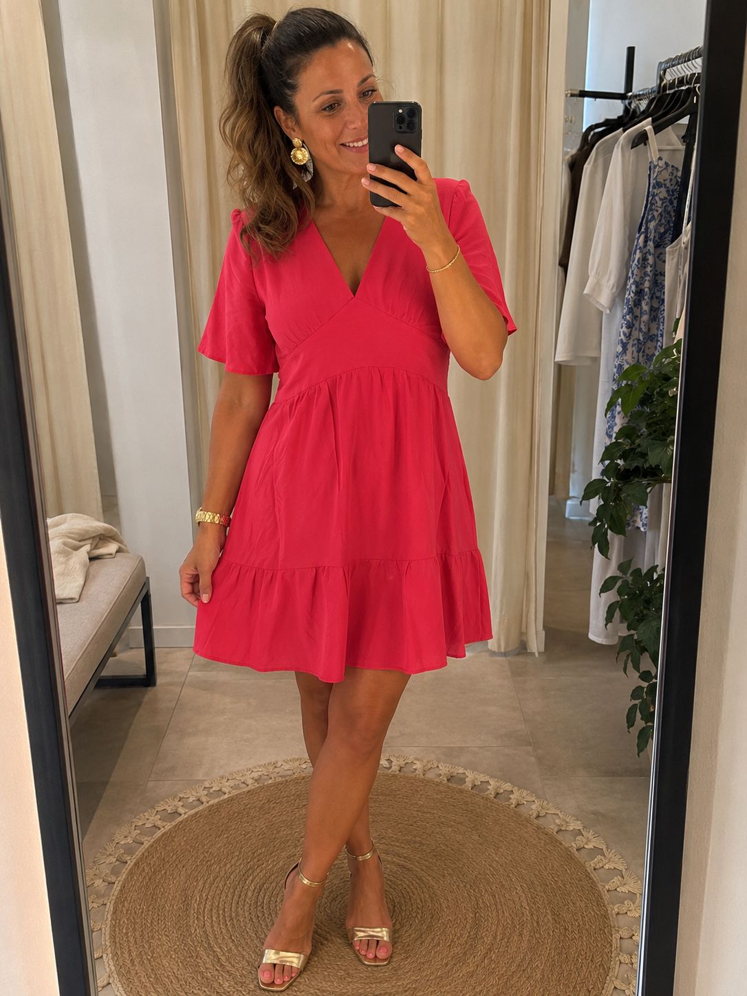 Kleed Mila - Fushia