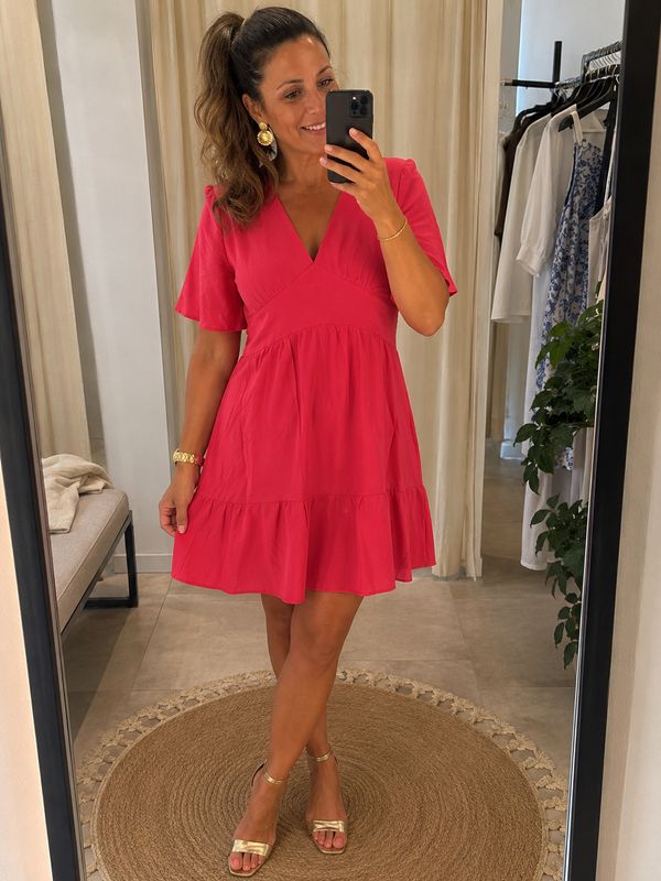 Kleed Mila - Fushia