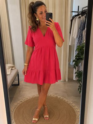 Kleed Mila - Fushia