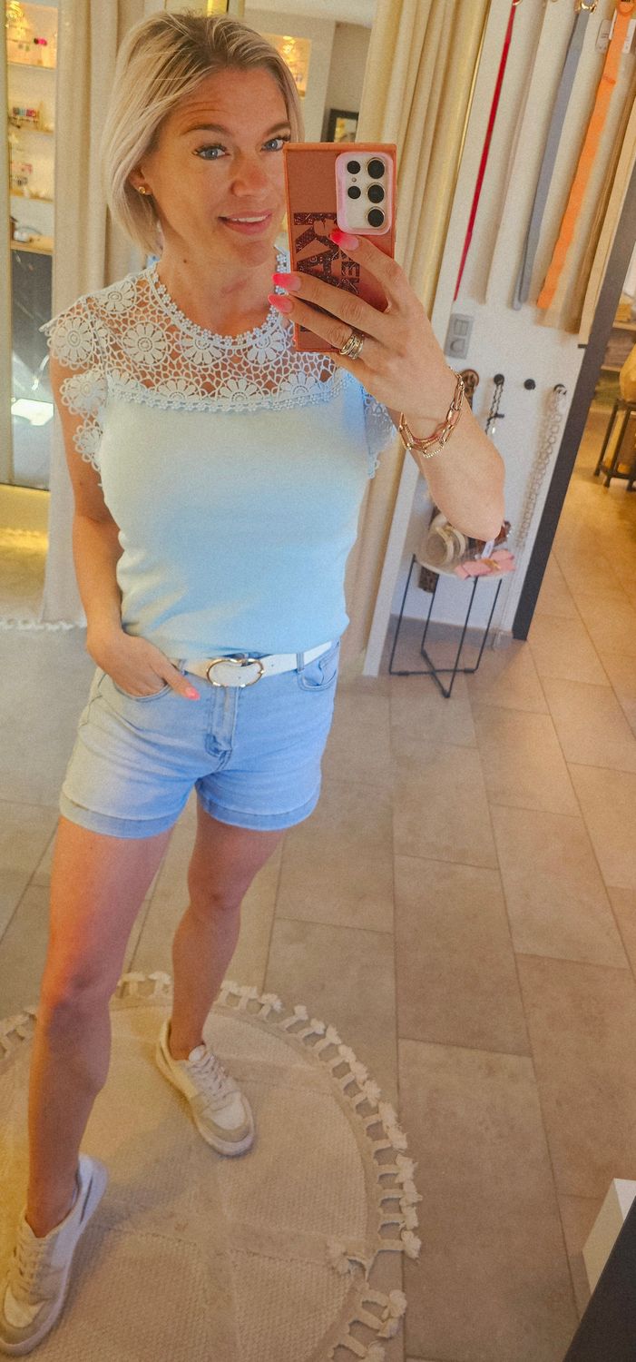 T shirt Jolien - Blauw