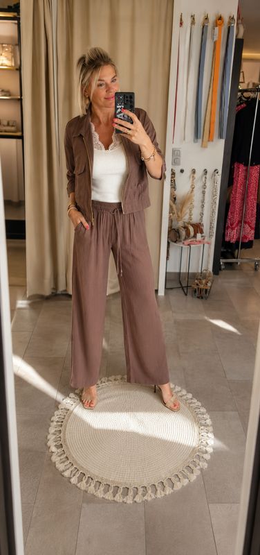 Broek Amber - Hazelnoot