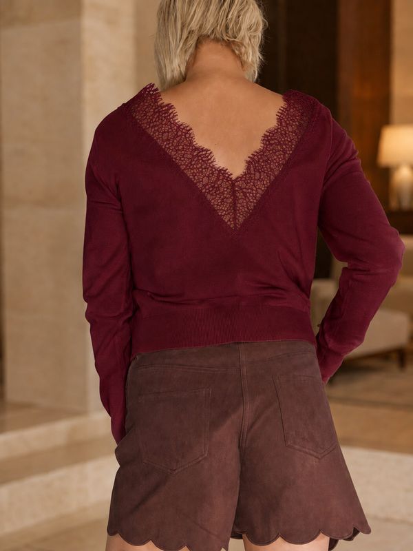 Pull Lotte - bordeaux
