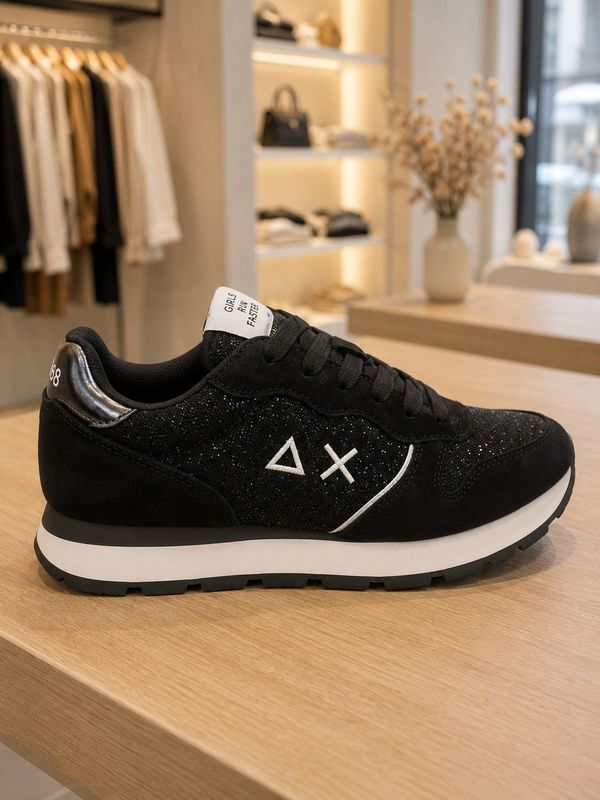 Sneaker Sun68 - ally glitter zwart