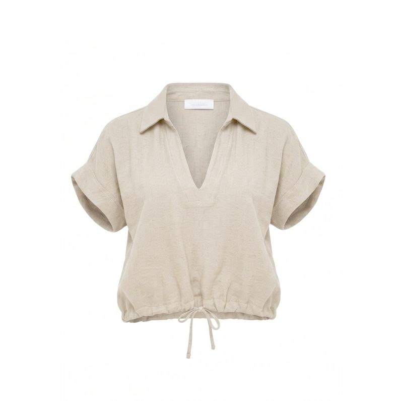 Amélie &amp; Amélie blouse Bora - Gesso