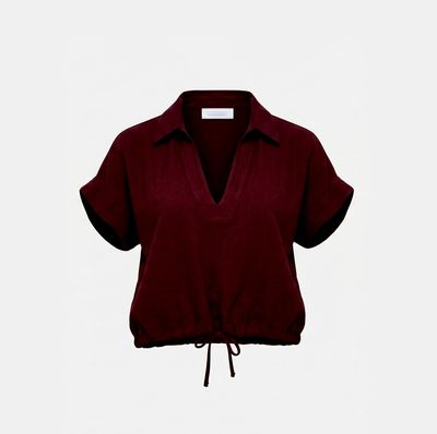 Amélie &amp; Amélie blouse Bora - Aubergine