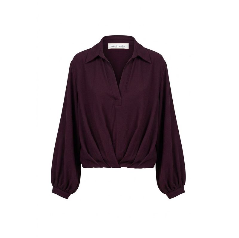 Amélie &amp; Amélie blouse Carpi - Aubergine