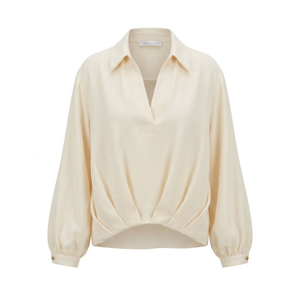 Amélie &amp; Amélie blouse Carpi - Gesso