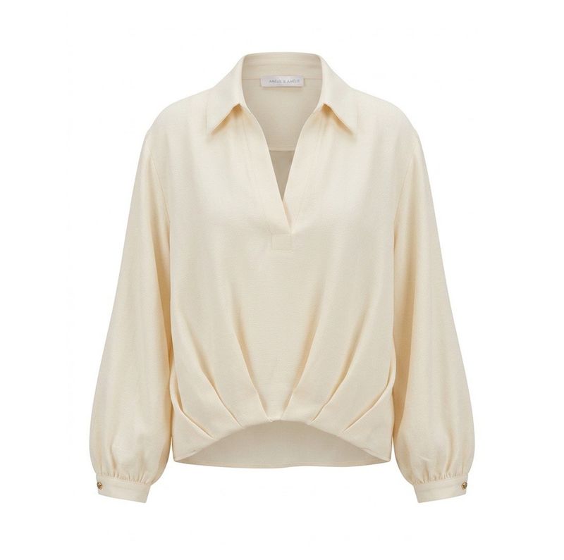 Amélie &amp; Amélie blouse Carpi - Gesso