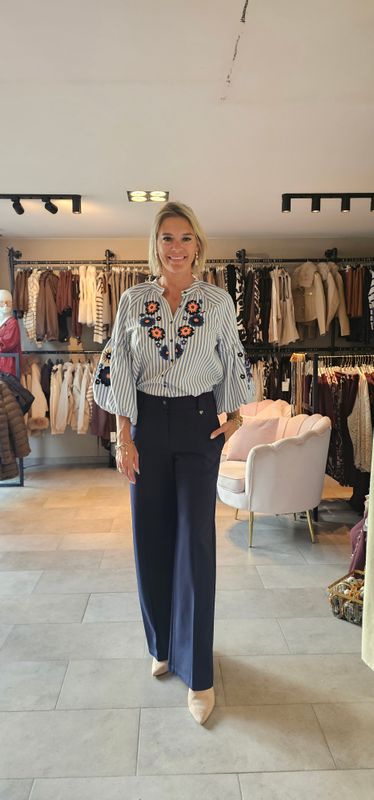 Amélie &amp; Amélie broek - Cardiff Nila navy