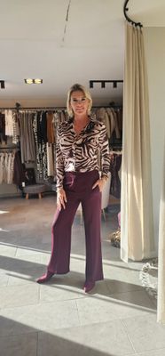 Amélie &amp; Amélie broek - New Grossetto aubergine