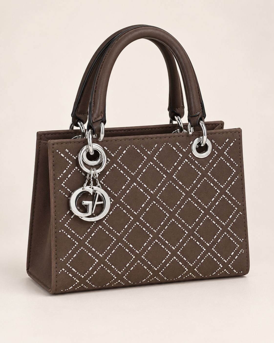 Handtas strass - Bruin