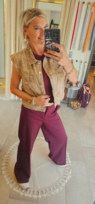 Bambi mouwloos jeans jasje