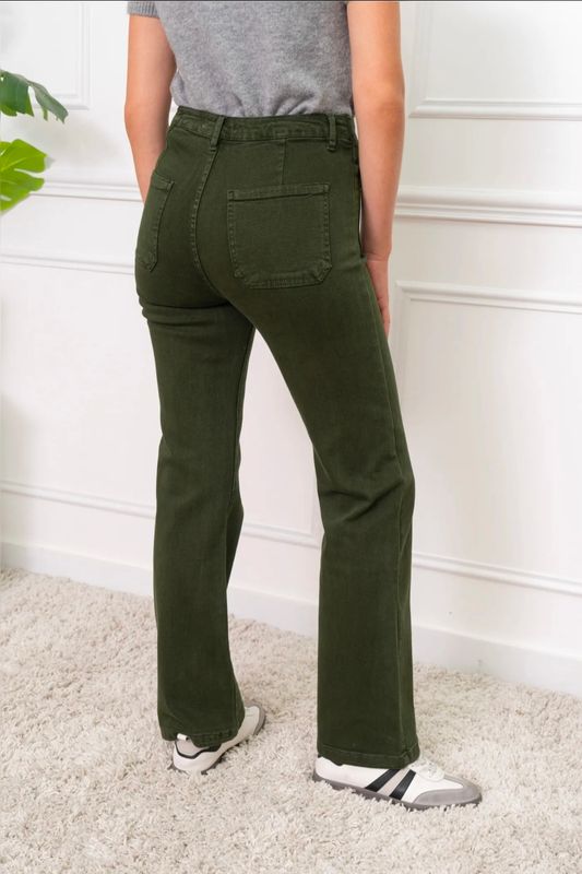 Folyrose wide leg - khaki