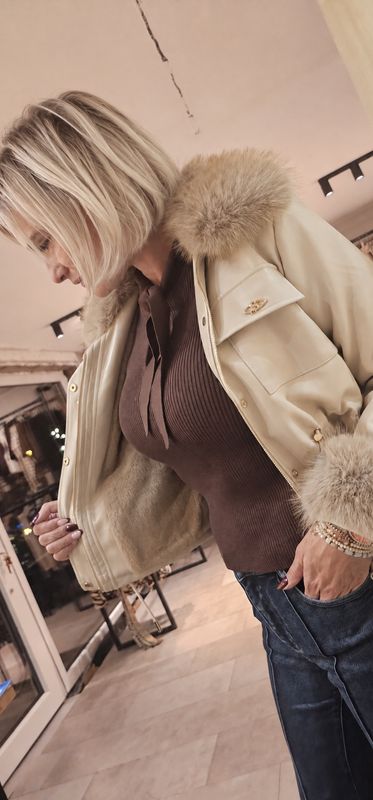 Lederlook jas Anne