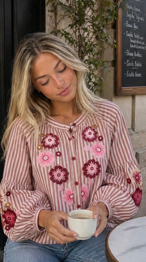 Blouse Sarah - Red