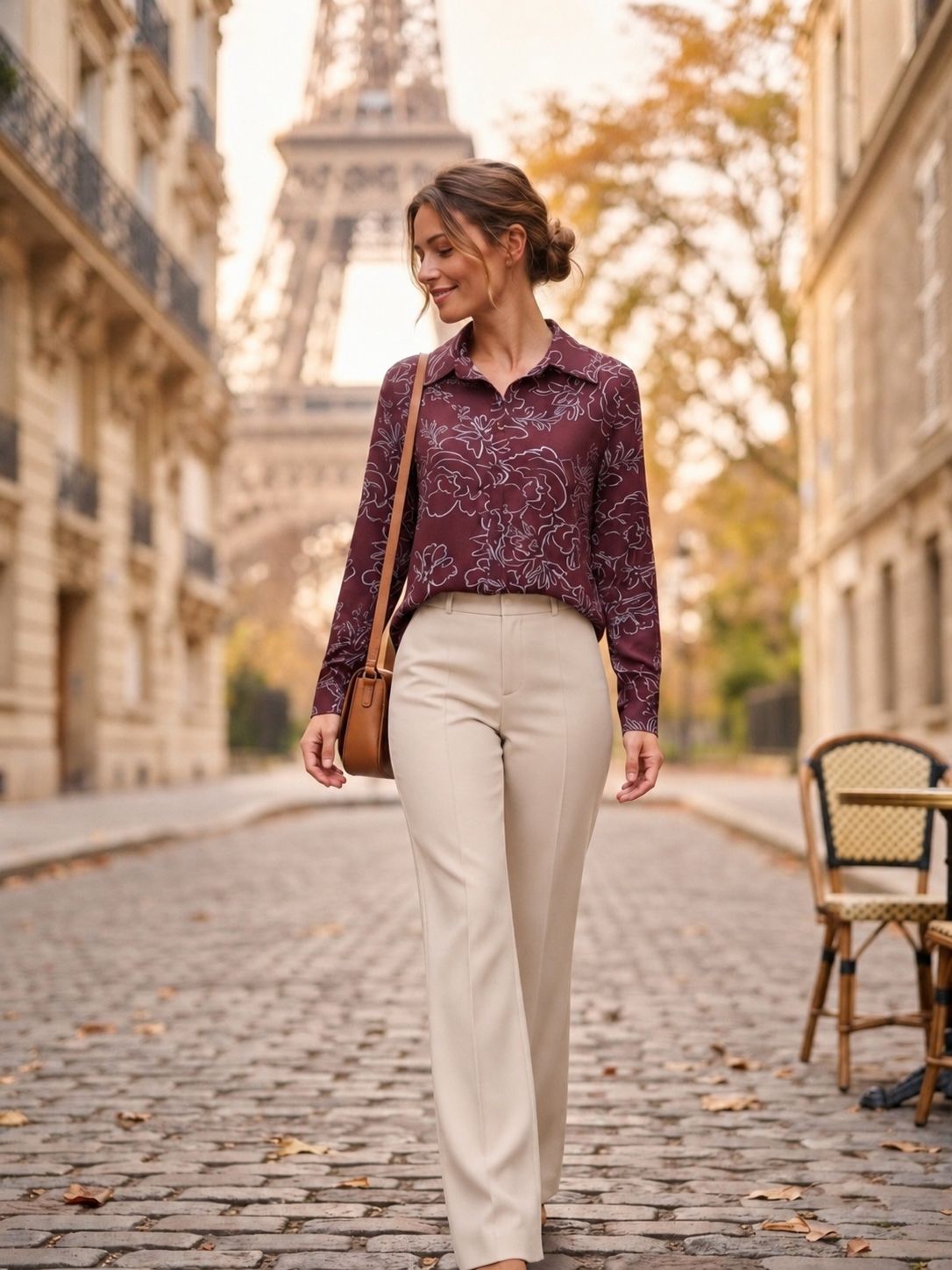 Blouse Odette - Bordeaux