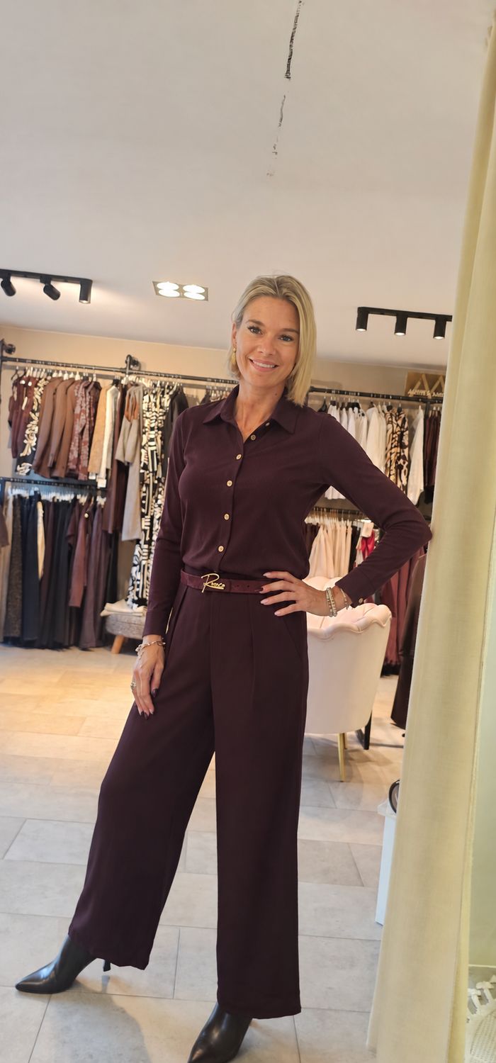 Blouse Travel - Plum ( aubergine )